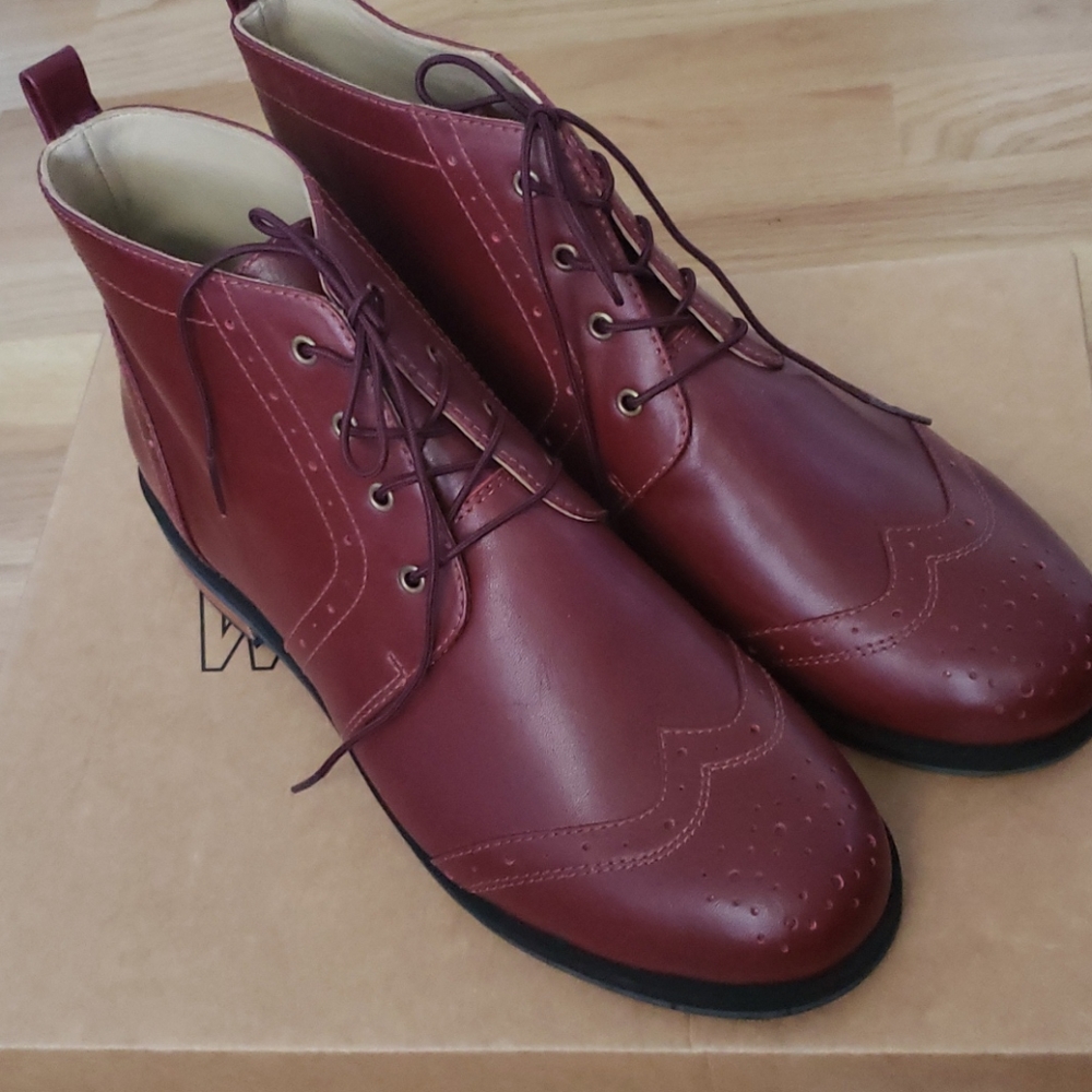Wildfang Burgundy Ankle Boots
